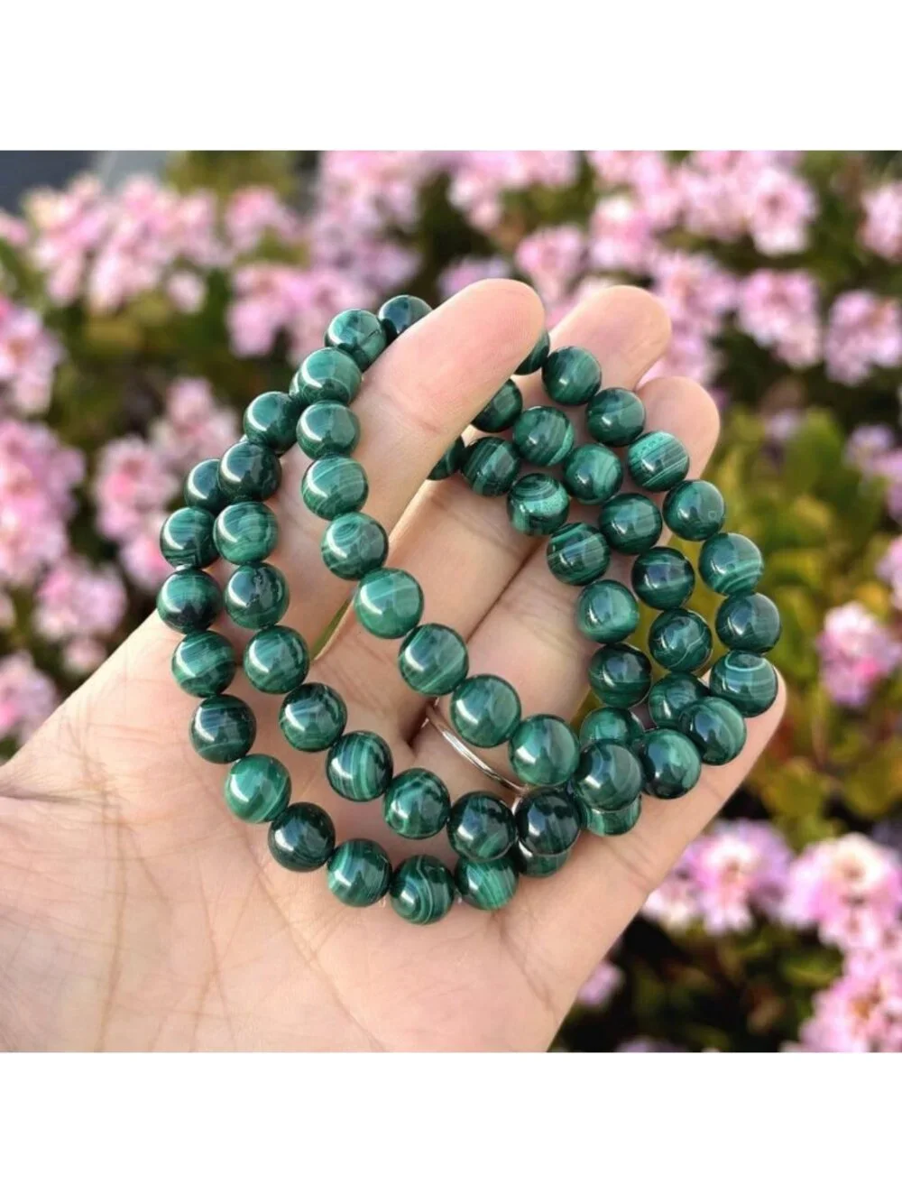 Natural Stretch Gemstone Bracelet 8mm Beads, Healing Crystal Chakra Jewelry